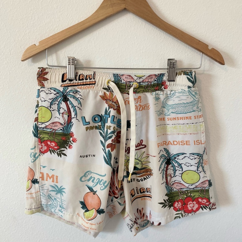 Malibu Floral Print Swim Shorts